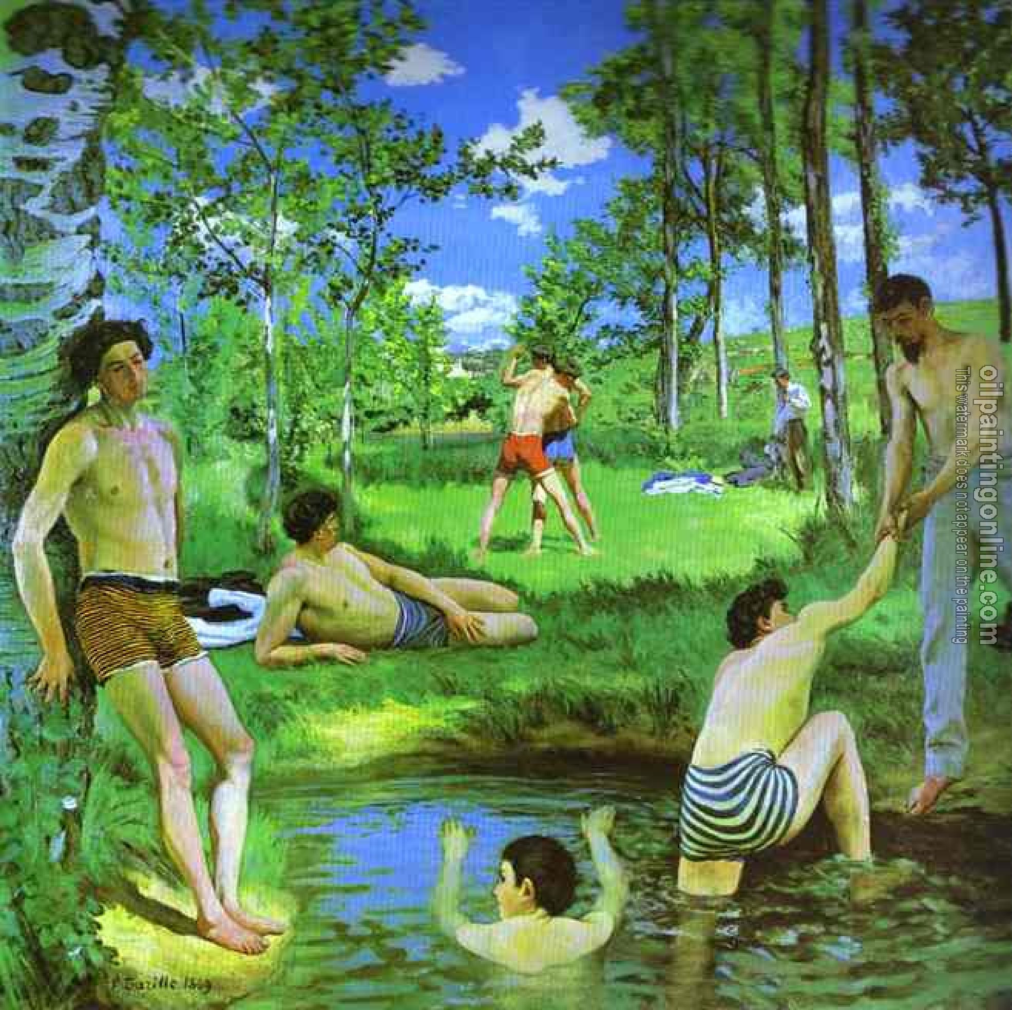 Bazille, Frederic - Bathers (Summer Scene)